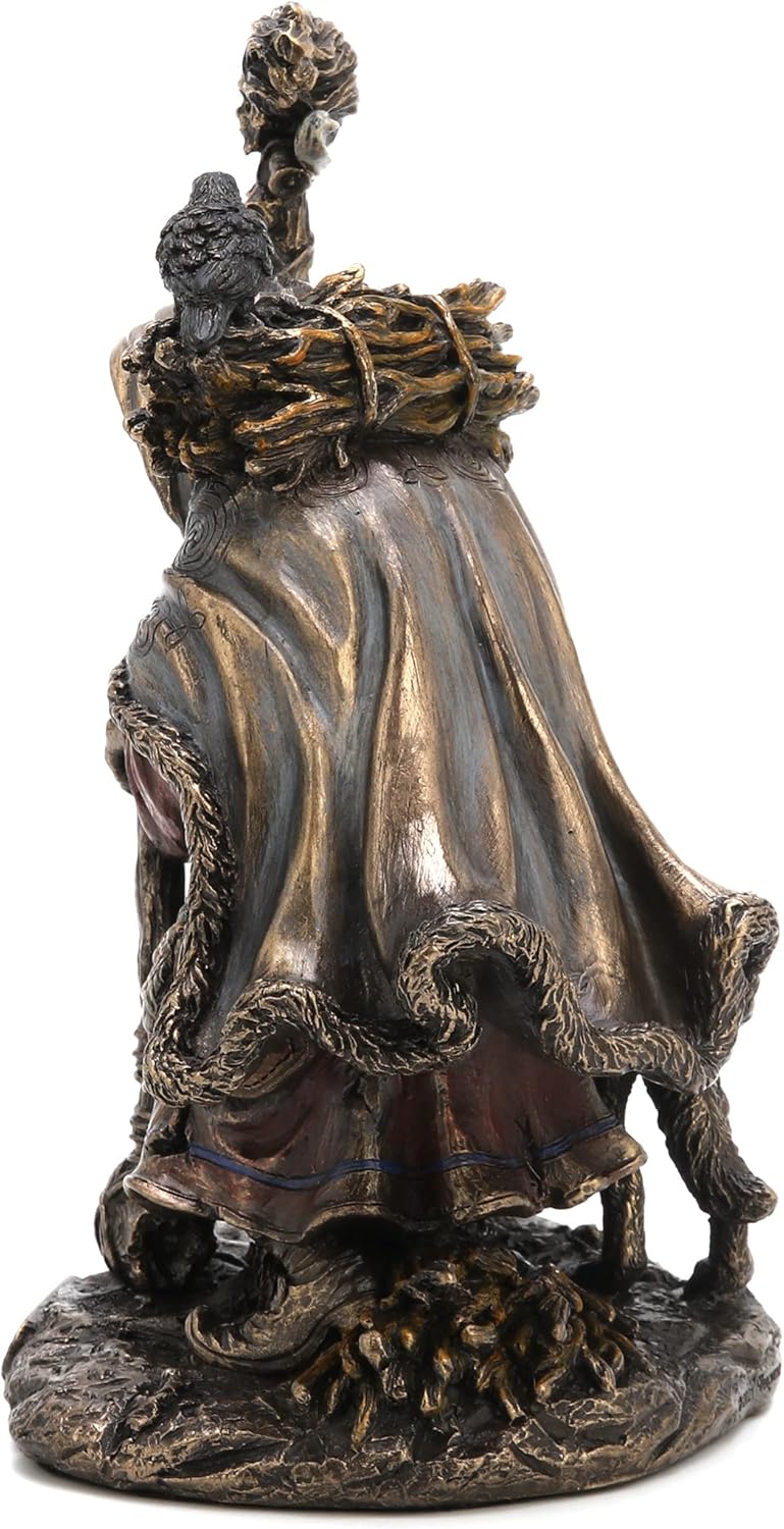Veronese Design 7.25" Tall Cailleach Nan Cruachan Folklore Divine Hag Resin Sculpture Bronze Finish