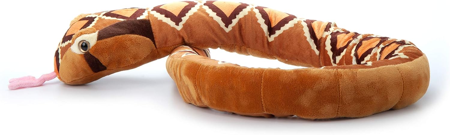 The Petting Zoo Tropical Rattlesnake Stuffed Animal, Gifts for Kids, Snake Plush Toy 54 inches