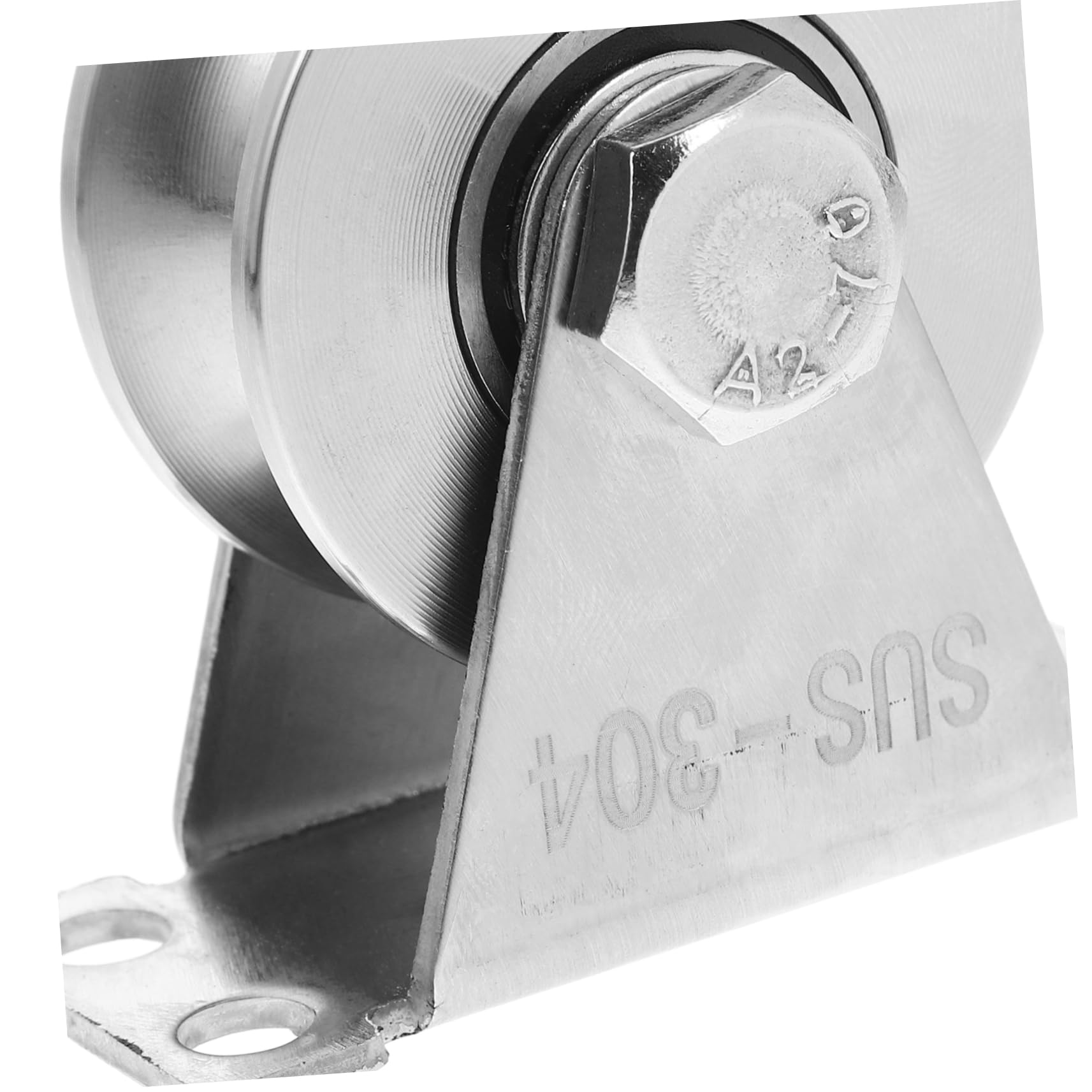 OSOLADY Pulley Hardware Tripod Track Wheels Machinery Pulley Block Pulleys for Rope Wall Ceiling Mount Pulleys Rope Pulley Wire Towing Wheel Track Pulleys Single Pulley Block Steel Silver