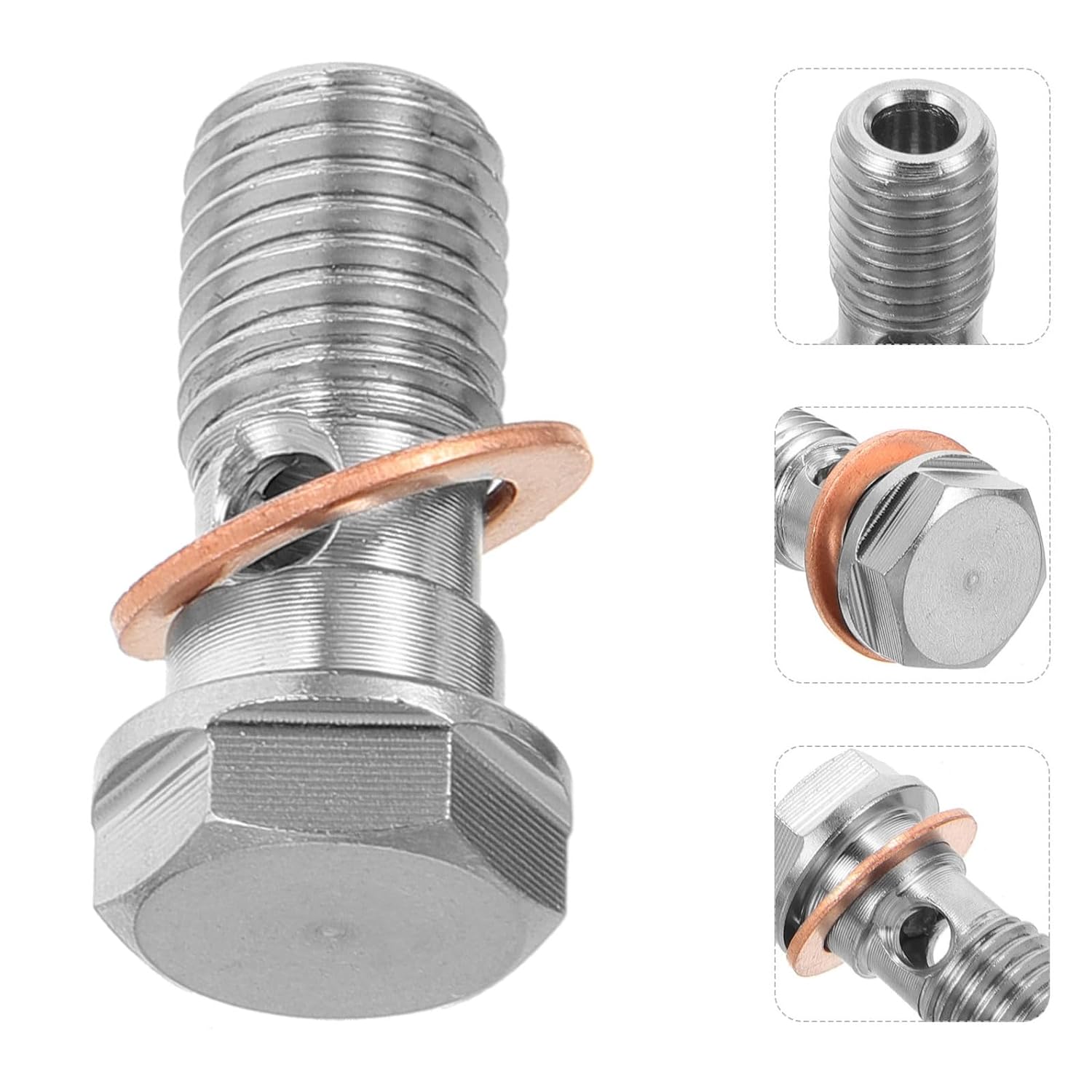 Ipetboom Stainless Steel Disc Brake Bolt and Brake Caliper Bolt Set Fixed Screws Corrosion-Resistant Hardware for Front and Rear Calipers
