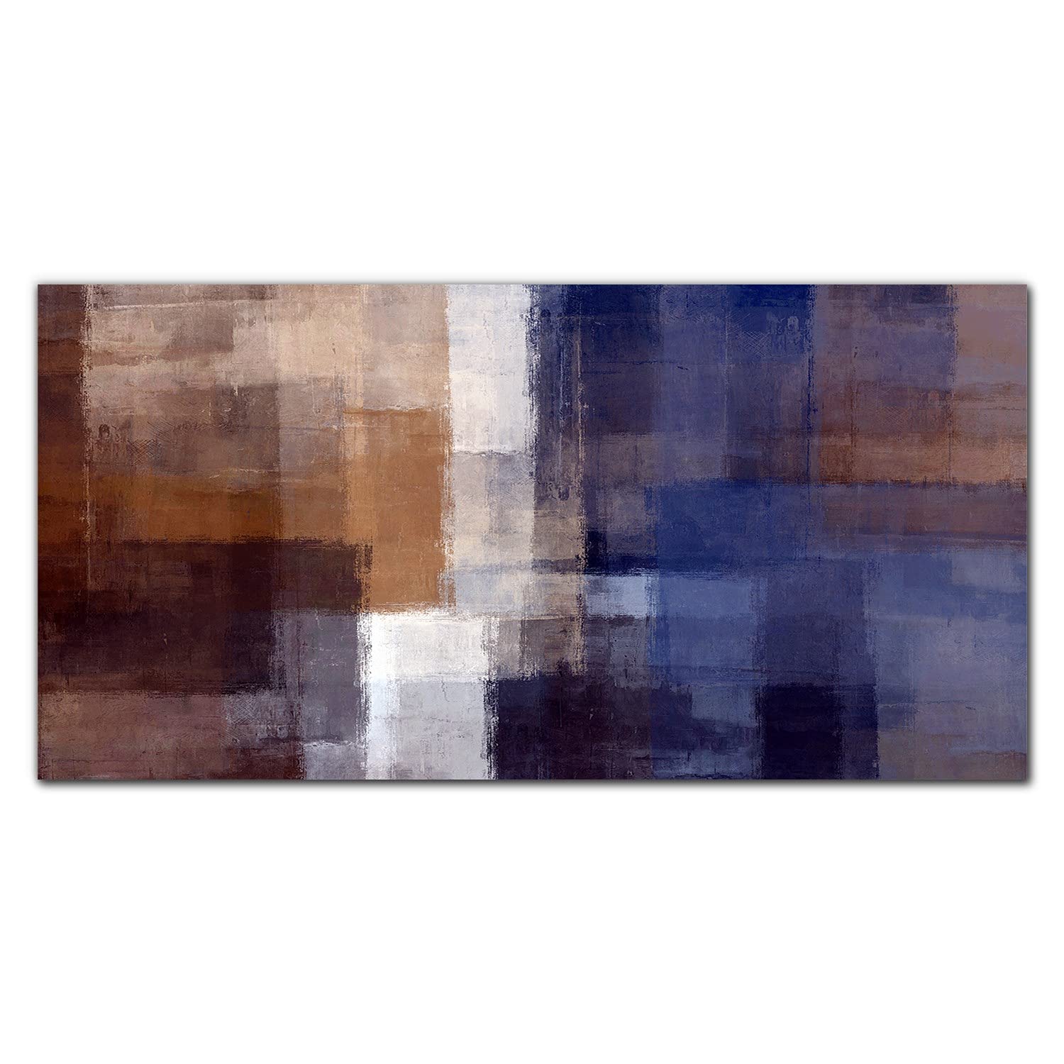 Crédence de cuisine en verre trempé haut de gamme 120x60cm décoration carrés