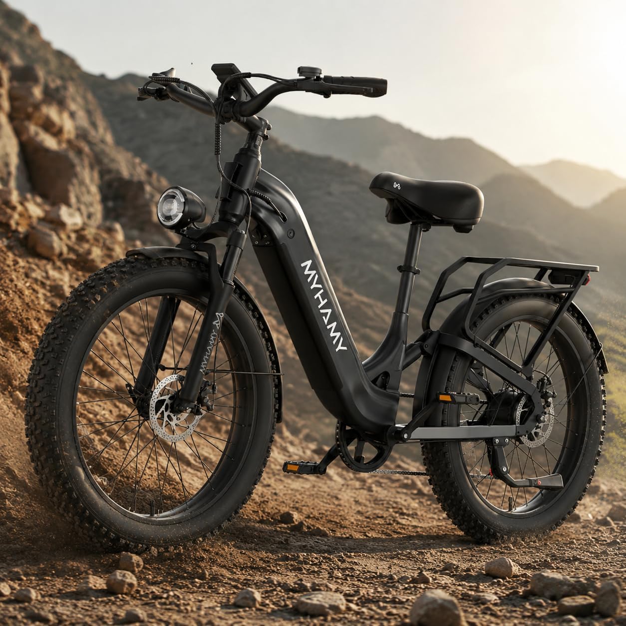 MEELOD 24" Fat Tire Electric Bike 48V 18Ah Adult Ebike