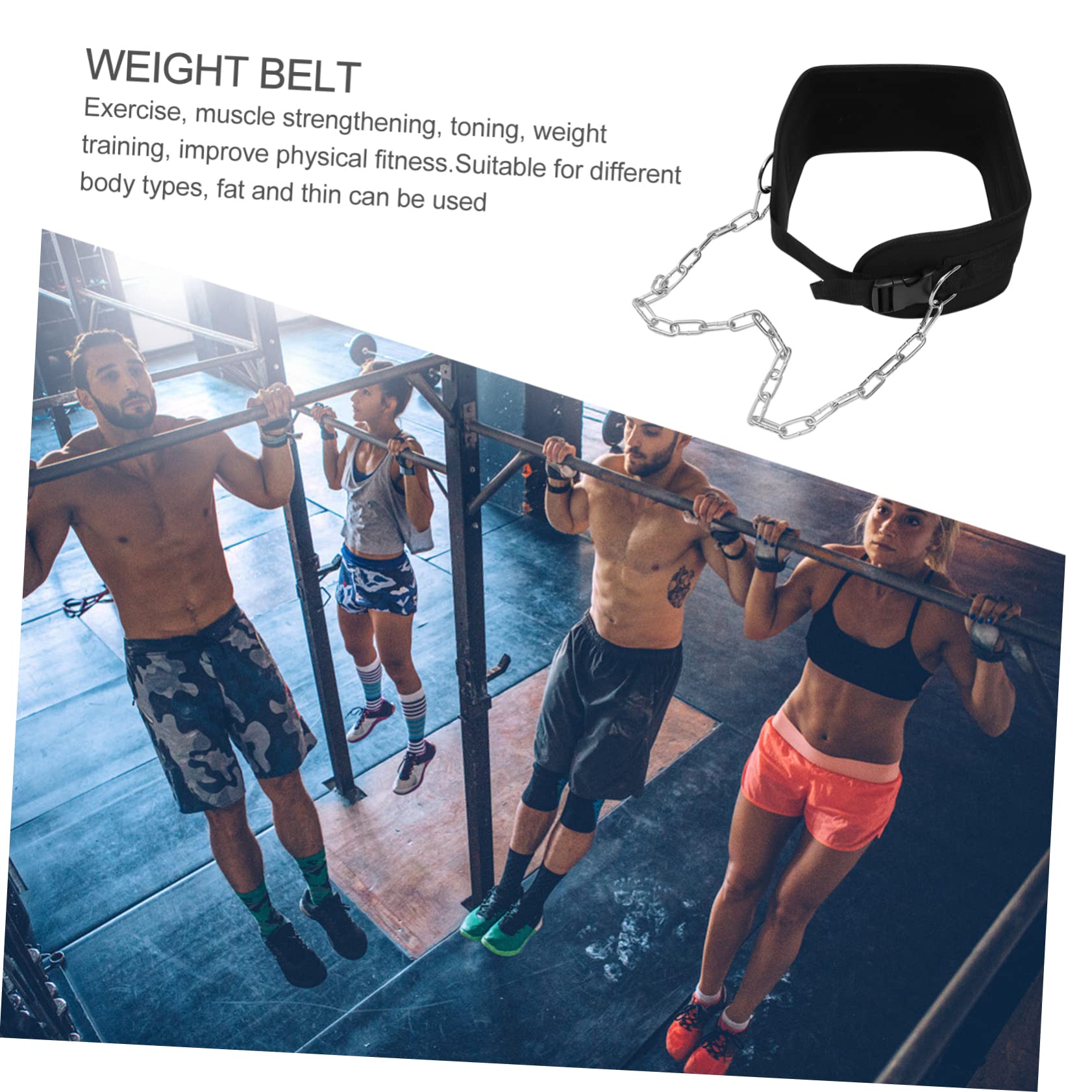 KOMBIUDA 1pezzi Cintura Zavorra Per Sollevamento Pesi Supporto Ergonomico Per Allenamenti Di Bodybuilding e Fitness Materiale Resistente