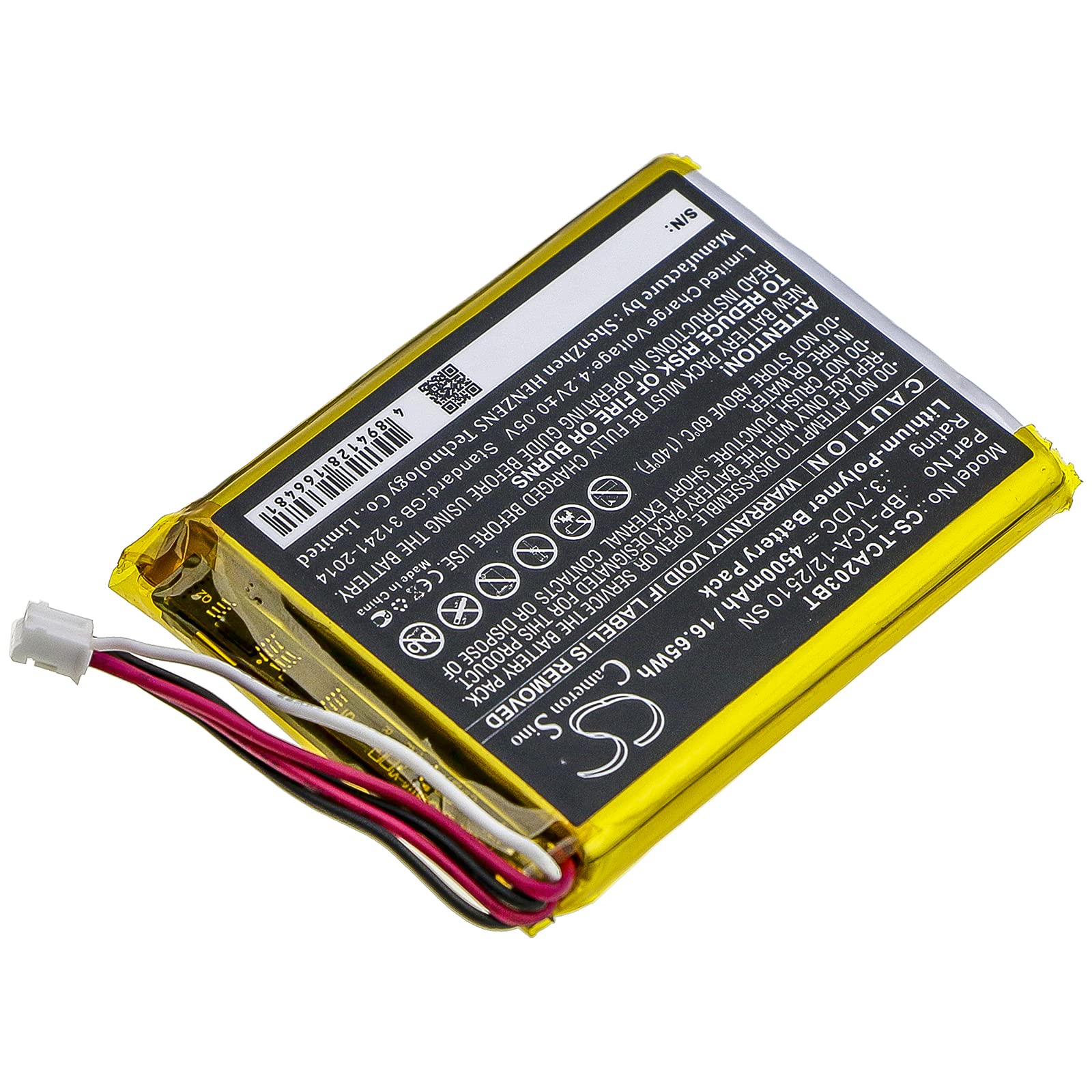 BCXY Battery Replacement for Technicolor TCA203 TCA203COMG BP-TCA-12/2510 SN
