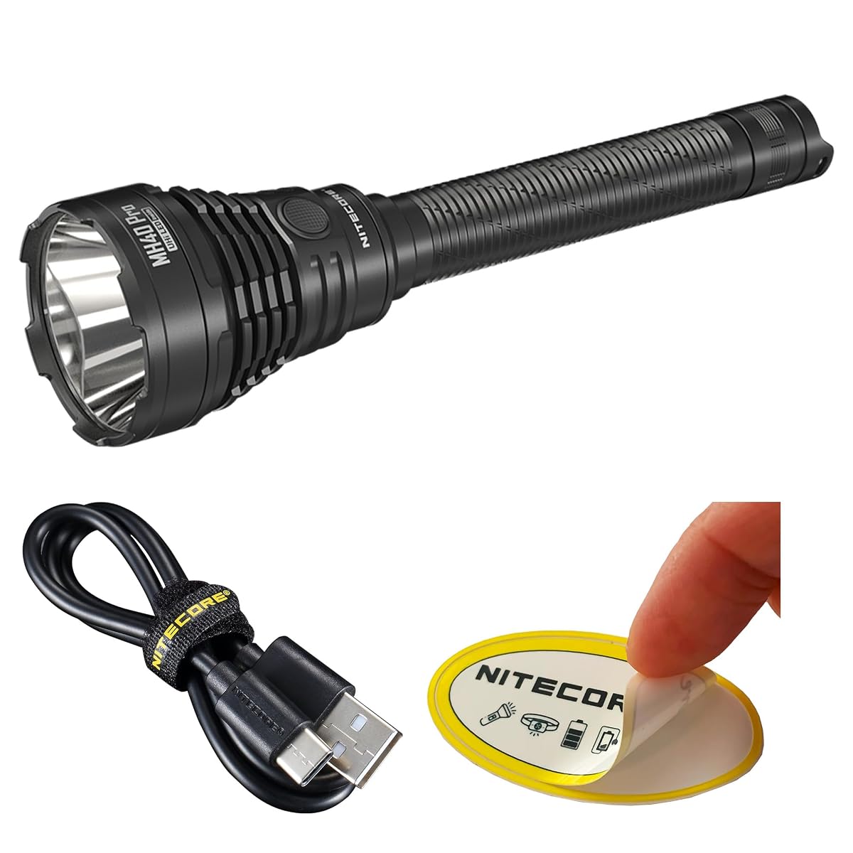 Nitecore MH40 Pro 3500 Lumen Long Throw Flashlight with USB-C Rechargeable
