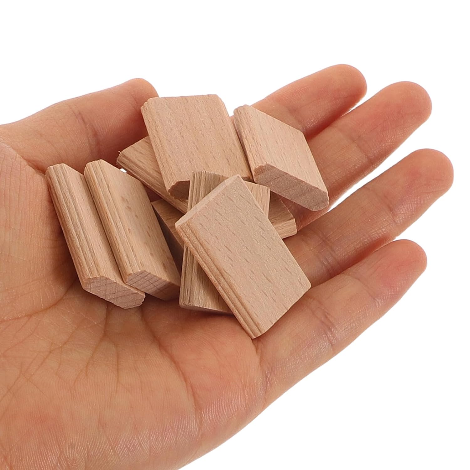 100pcs Wood Splice Connectors for Frame Joinery Supplies, Hardwood Loose Tenons with Versatile Material Compatibility and Smooth Safe Installation, Precision Wood Tenon Stock