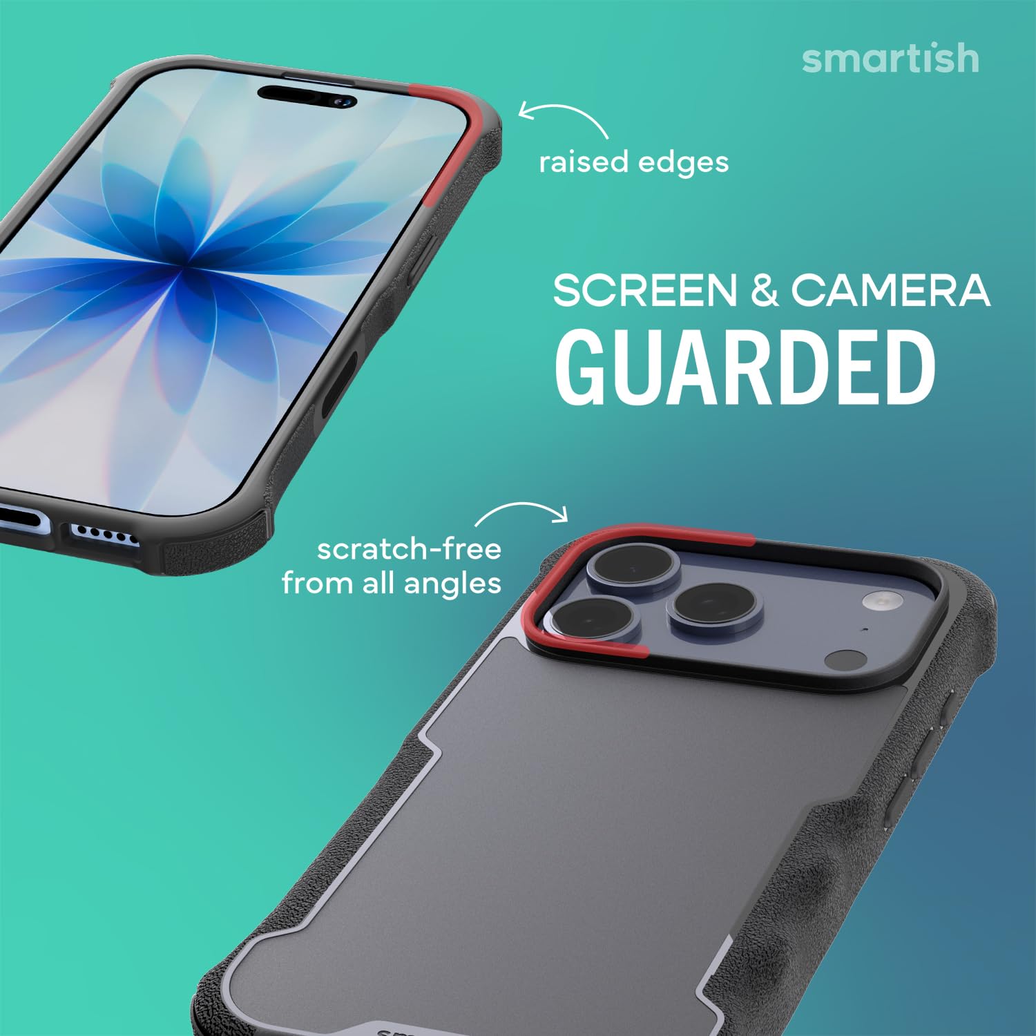 Smartish Custodia MagSafe per iPhone 17 Pro – Gripzilla Custodia magnetica protettiva [robusta e resistente] Custodia corazzata con impugnatura resistente con protezione testata per Apple iPhone 17