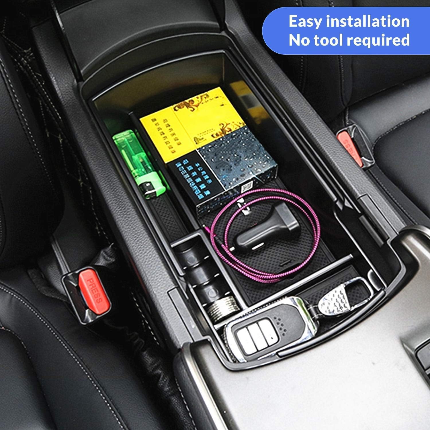 Compatible with Honda Accord 2018 2019 2020 2021 2022 Accessories Center Console Tray Organizer (NOT fit for Manual Transmission)