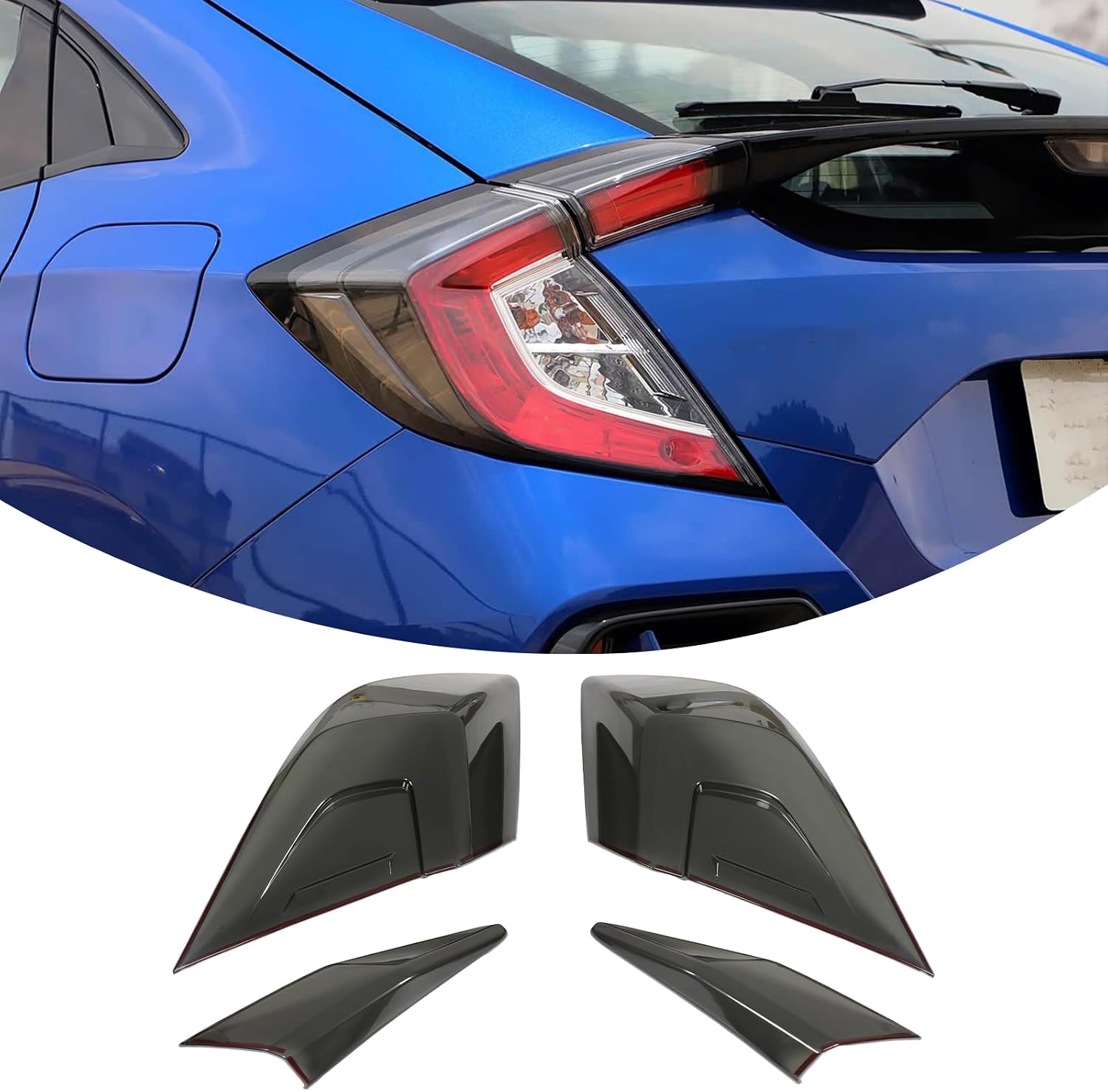 PIUGILH Tail Light Lamp Cover Fit for Honda 10th Gen Civic 2016-2021
