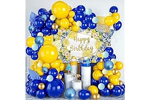 MEHOFOND Lemon Balloon Arch Kit for Summer Birthday Party Decoration