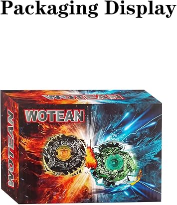 Gyro Battling Set, 12 Spinning Tops, 3 Launchers 1 Grip 3 Middle Rings and 4 Bases, with Storage Box, Kids Toys Birthday Gift Ideal for 6+ Years Old Boys,A
