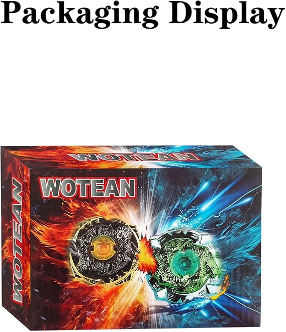 Gyro Battling Set, 12 Spinning Tops, 3 Launchers 1 Grip 3 Middle Rings and 4 Bases, with Storage Box, Kids Toys Birthday Gift Ideal for 6+ Years Old Boys,A