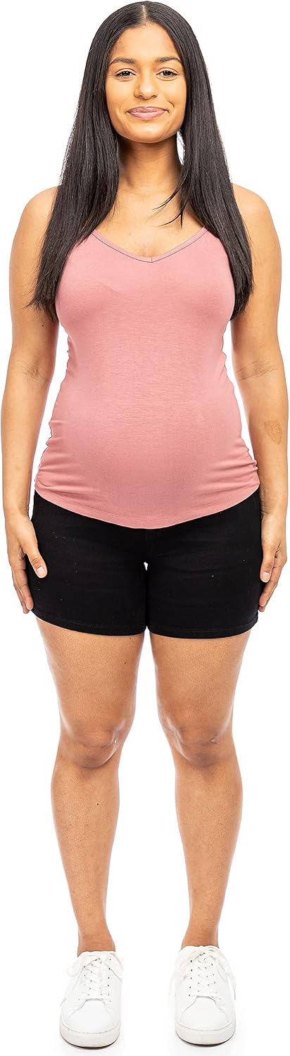 1822 Denim Women's Maternity 7" Butter Jean Shorts w/Bellyband