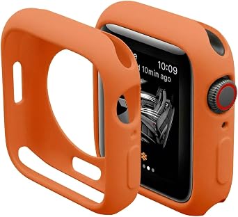 Slim Bumper Case Compatible with Apple Watch, Soft Silicone TPU Protective Cover, Rugged Frame with Open Screen Design Protector for iWatch Series 3/2/1, 42mm