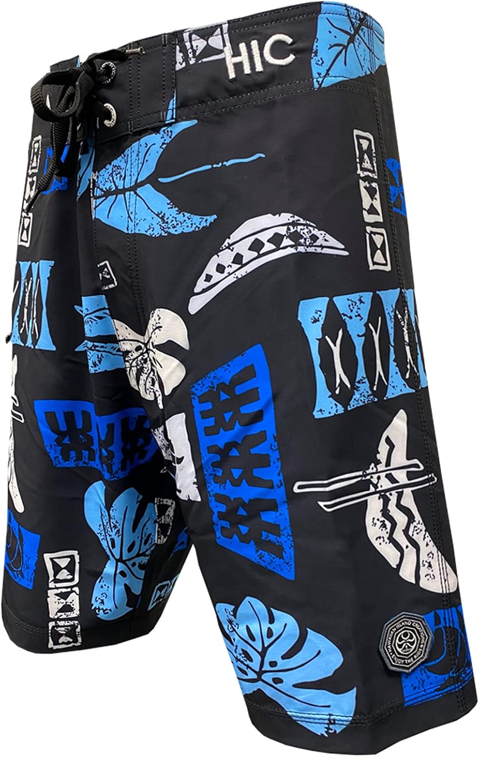 Hawaiian Island Creations (HIC) 19" Mahi Mahi Palms 8 Way Stretch Boardshorts