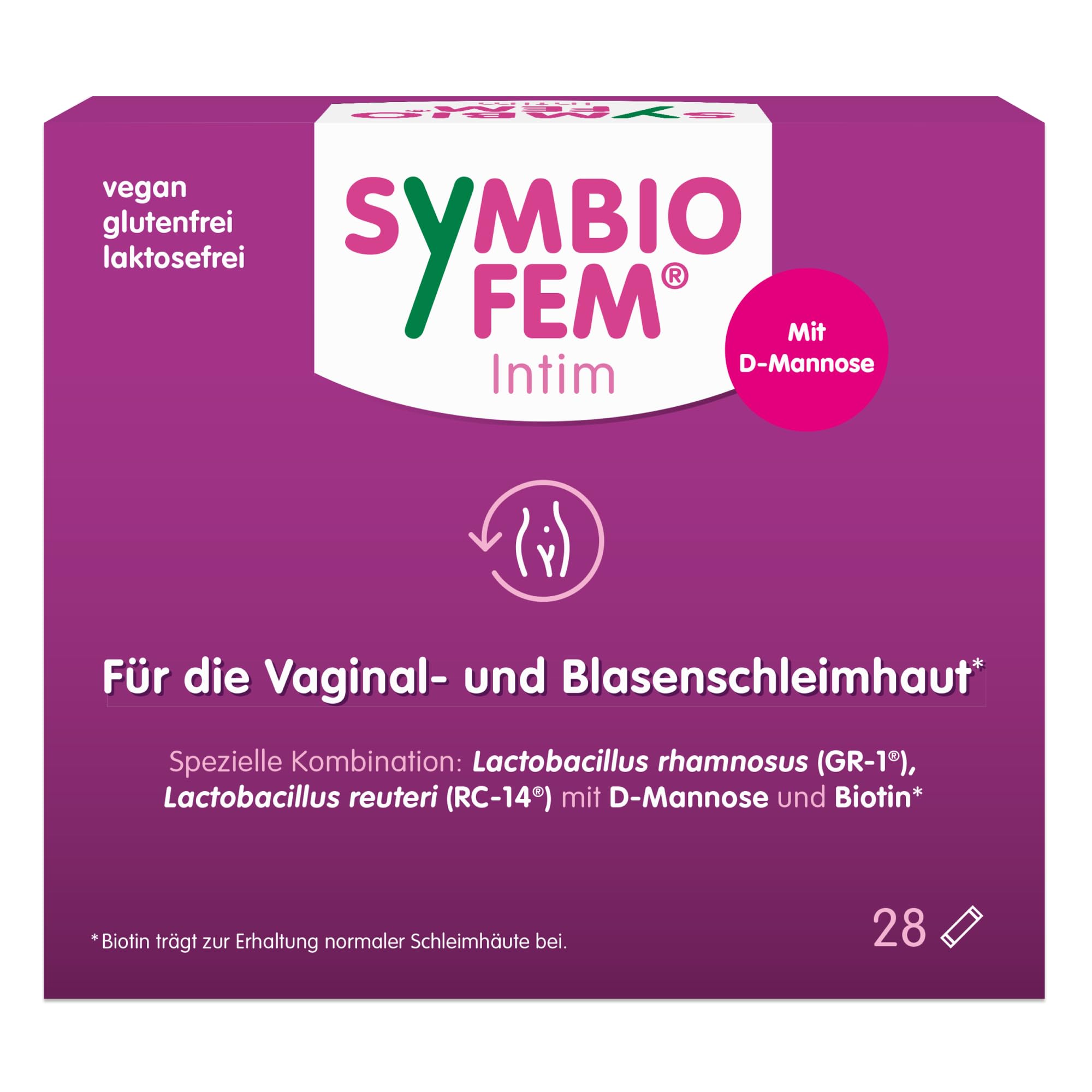 Symbiofem Intim Pulver für die Vaginal- und Blasenschleimhaut, 28 St. Beutel