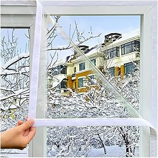 Window Insulation Kit Tarpaulin Window Insulation Film Winter Windshield Anti-cold Window Film Weatherproof Seal Indoor Windows And Doors Customizable (Color : Clear,S