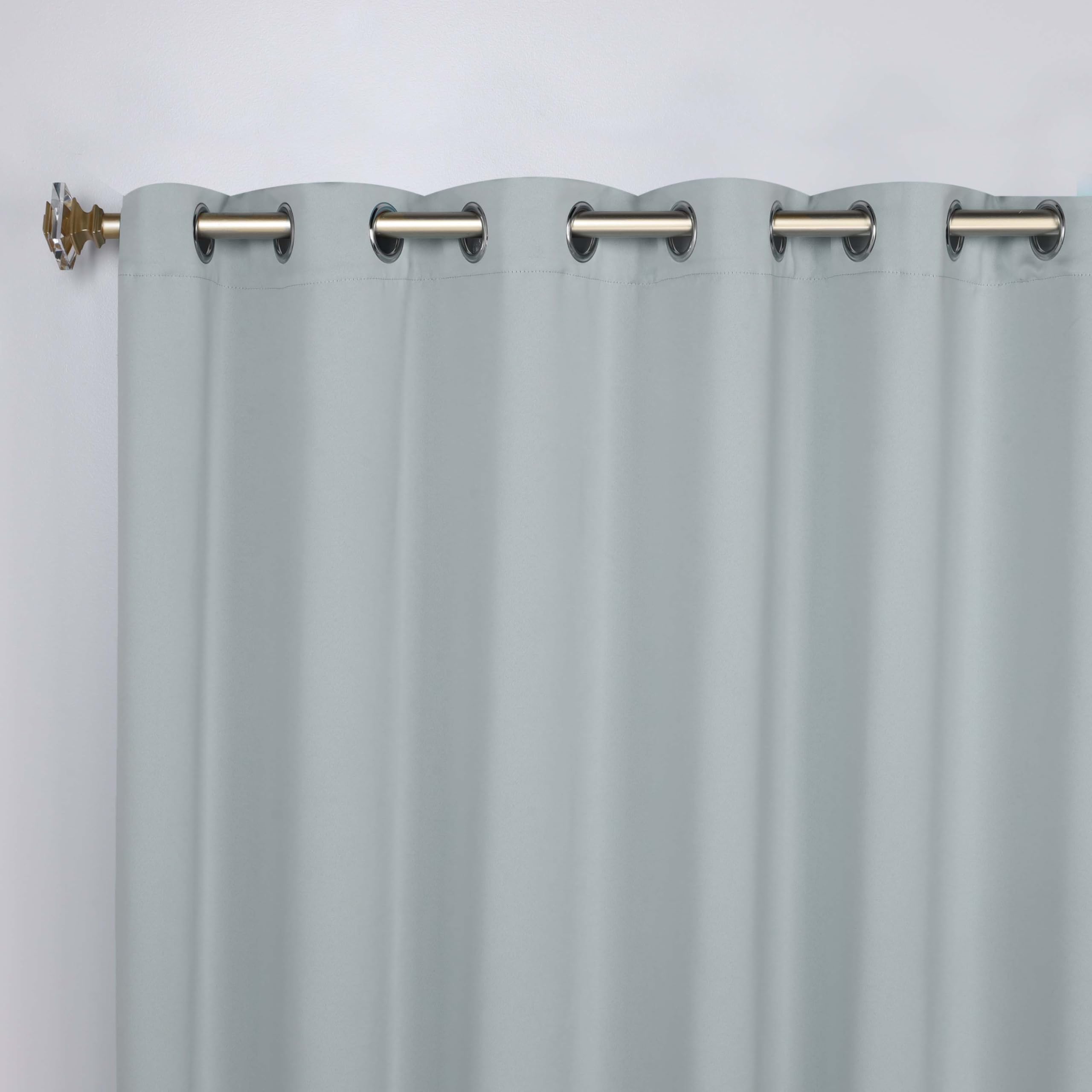 Superior Lot de 2 rideaux occultants thermiques pour chambre à coucher, cuisine, salon, 177,8 x 274,3 cm, bleu pierre