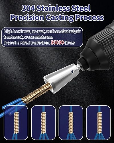 Miniatura 3 de Herramienta de torsión de alambre para taladro, 4 pelacables, alambre de taladro de 3 vías5 vías, herramienta de torsión de tapa con vástago