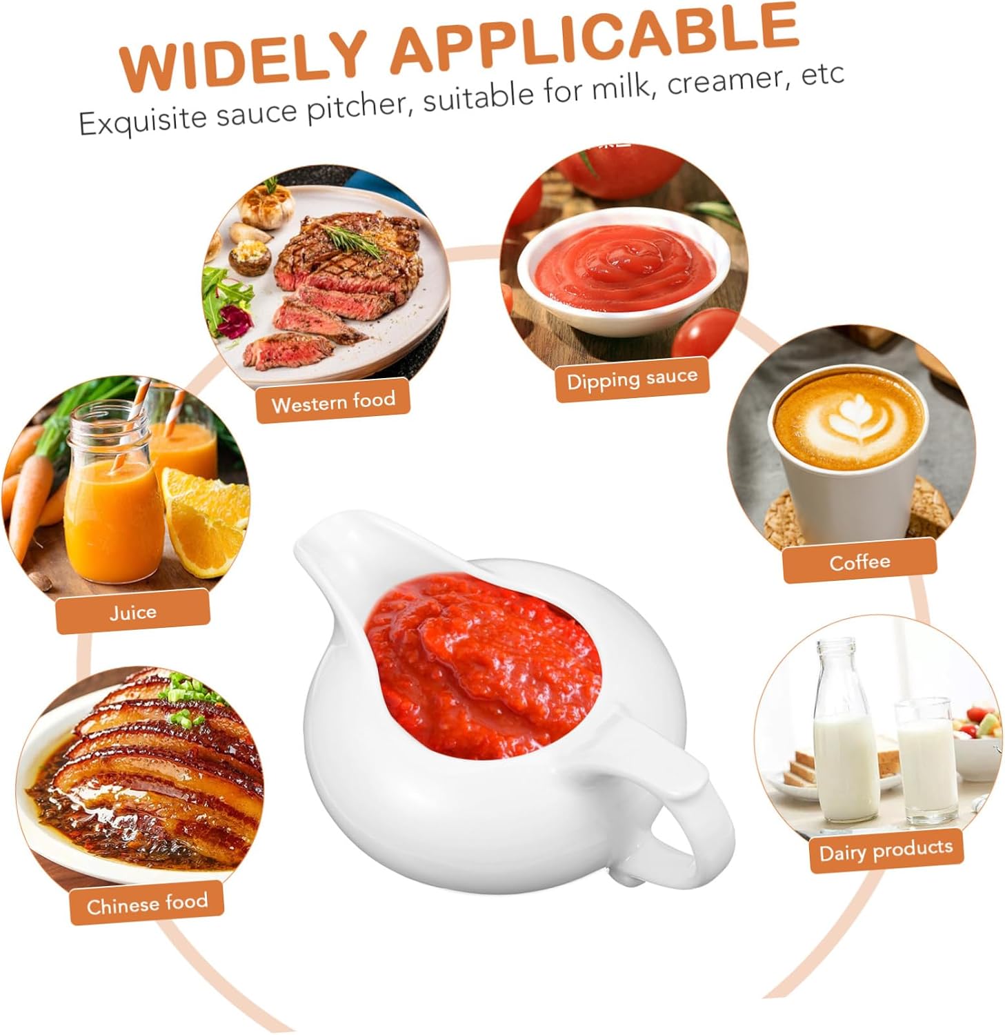3pc Milk Jugs Frothing Cups for Coffee Latte Art Sauce Dipping Heat Resistant Pitchers for Home Dining and Outdoor Use