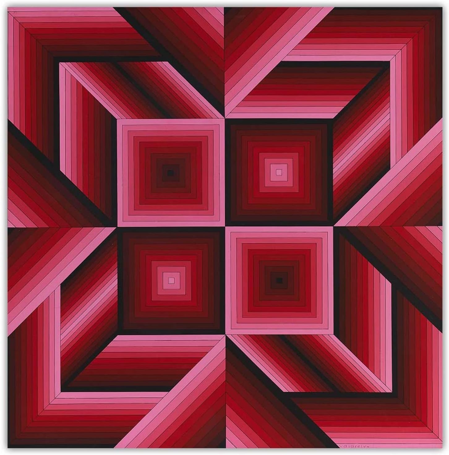 BBAUER Victor Vasarely affiche fille de fleur Wall Art Victor Vasarely peinture sur toile Victor Vasarely imprime des images modernes pour la décoration d'intérieur 50x80cm sans cadre BBAUER Victor Vasarely affiche fille de fleur Wall Art Victor Vasarely peinture sur toile Victor Vasarely imprime des images modernes pour la décoration d'intérieur 50x80cm sans cadre