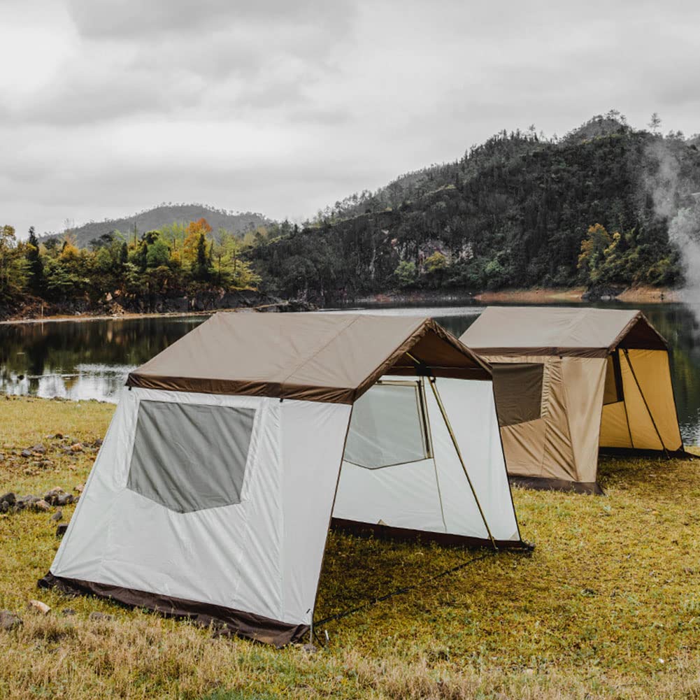 Namiot Gorący, Namiot Zimowy, Tipi,Namiot kempingowy Instant Cabin Tent dla 3-4 osób - rodzinny wodoodporny namiot plecakowy z górnym tropikiem, łatwy w rozkład