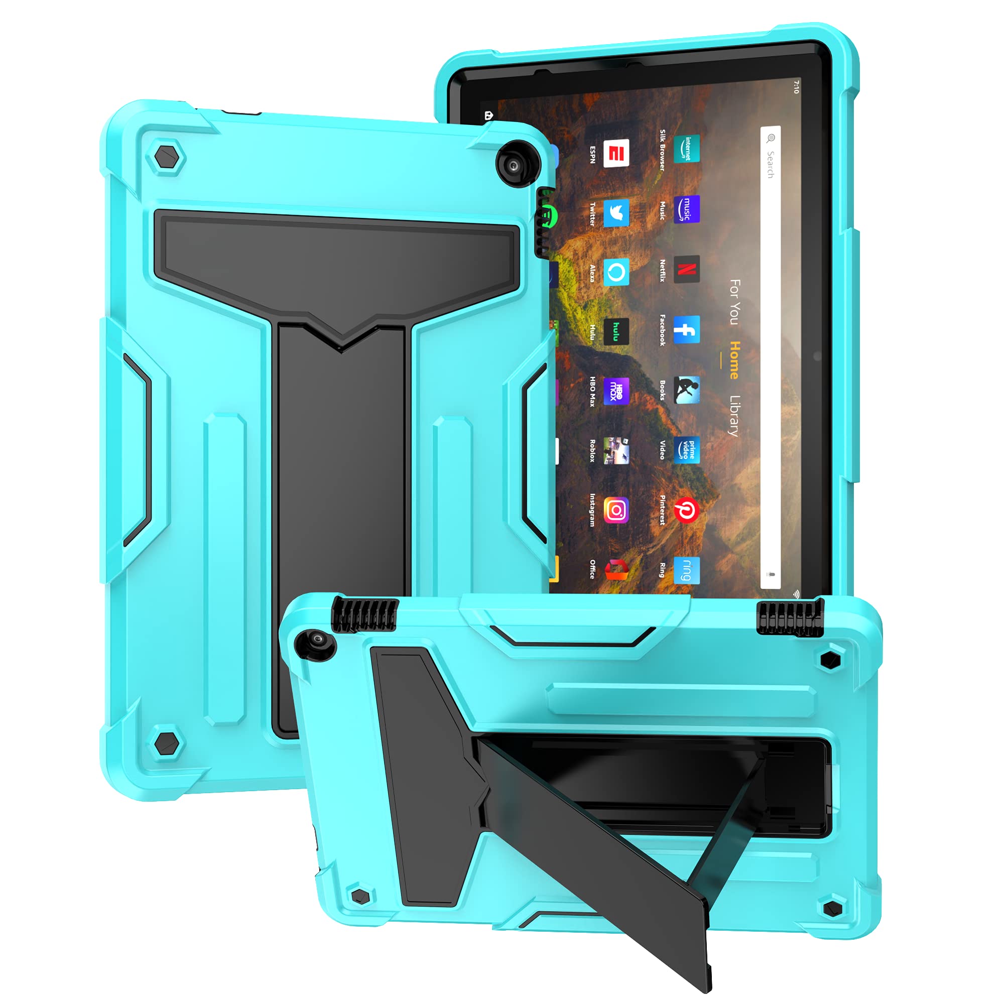 Coque antichoc Fire HD 10 évite les bris d'écran avec son support
