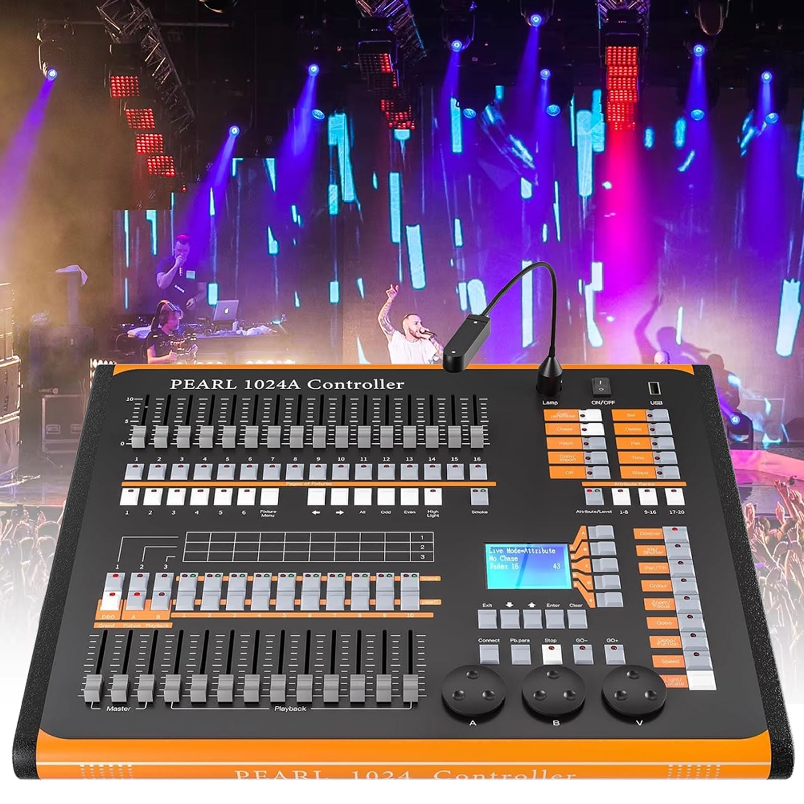 DMXコントローラー　PAERL1024B Amazon.com - GHRERTX DMX Stage Lights Controller,1024 Channel,DMX
