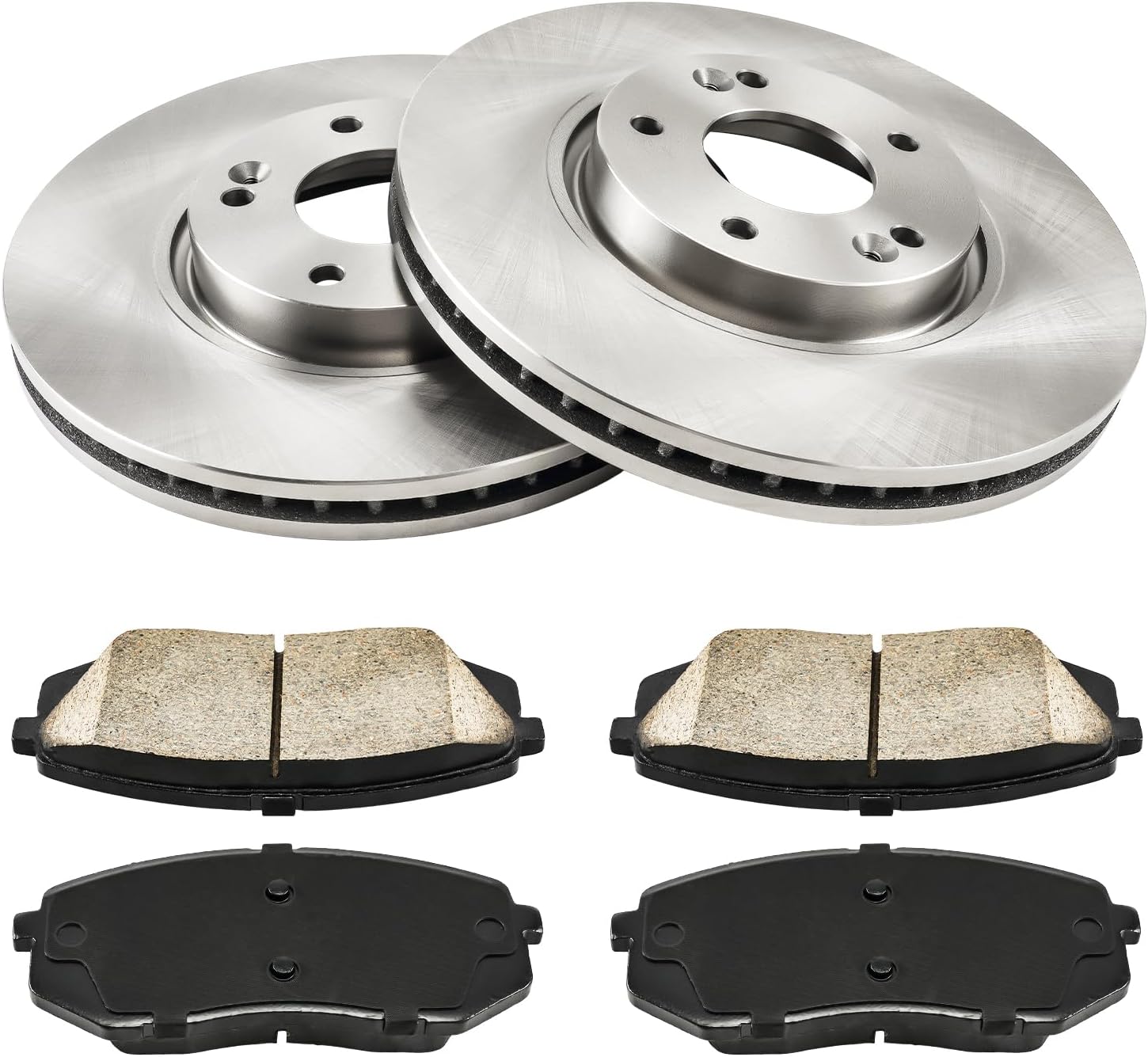 KAX Front Brake Kit for Kia Sportage 2011-2016, Hyundai Tucson 2010-2015, 11.81inch Brake Rotors Pads Kit, #31427+D1295 Front Brakes