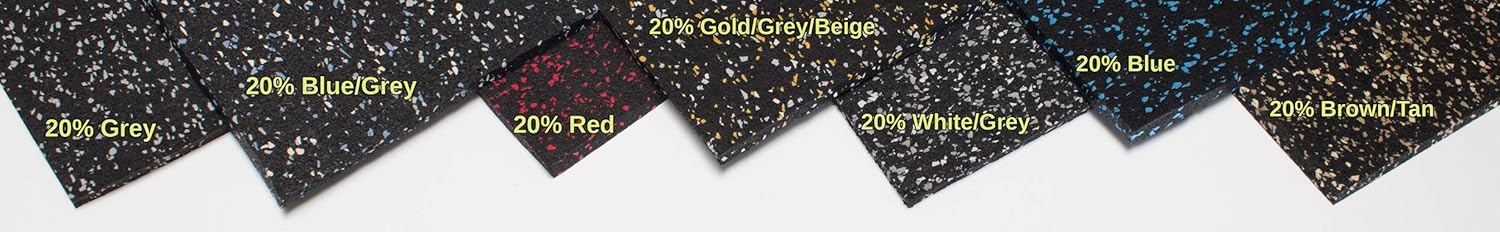 American Floor Mats 3/8in (9mm) Thick 20% Orange 4' x 12' Hi-Color Rubber Rolls (20%), Protective Exercise Mats, Home Gym Rubber Flooring