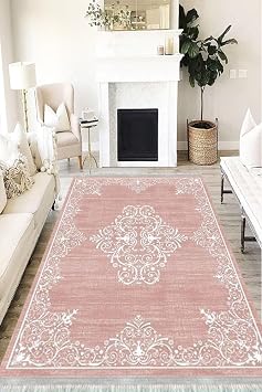 Klasik Westa Kaymaz Tabanl  Y kanabilir Antibakteriyel Dijital Bask  Klasik Hal  Kilim, KS-3004A-WST-50X80