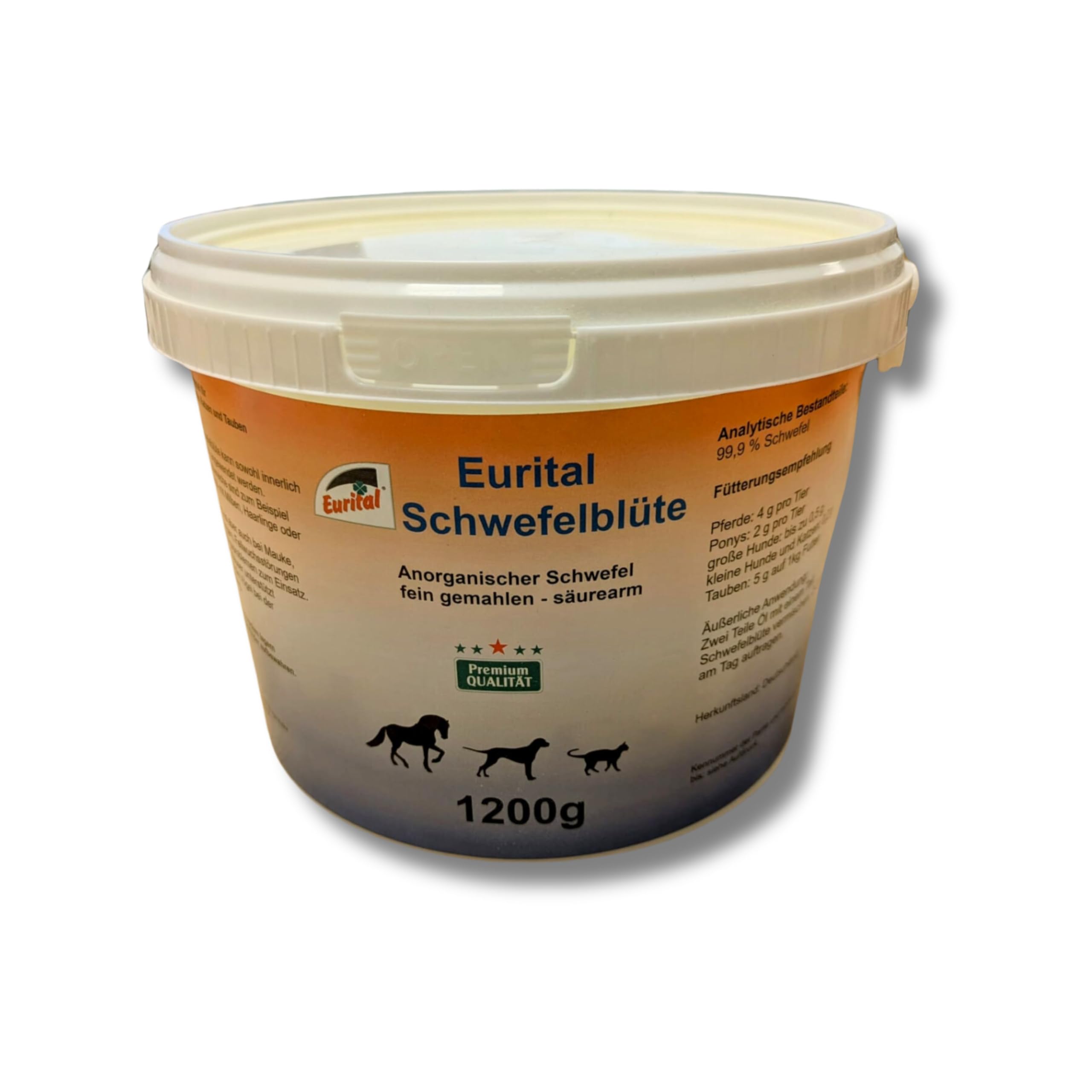 Schwefelblüte 1200g für Tiere