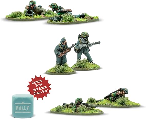 Warlord Games Bolt Action WWII Italian Paracadutisti Weapons Teams Figures 1:56 Military Table Top Wargaming Plastic Model Kit 402215810