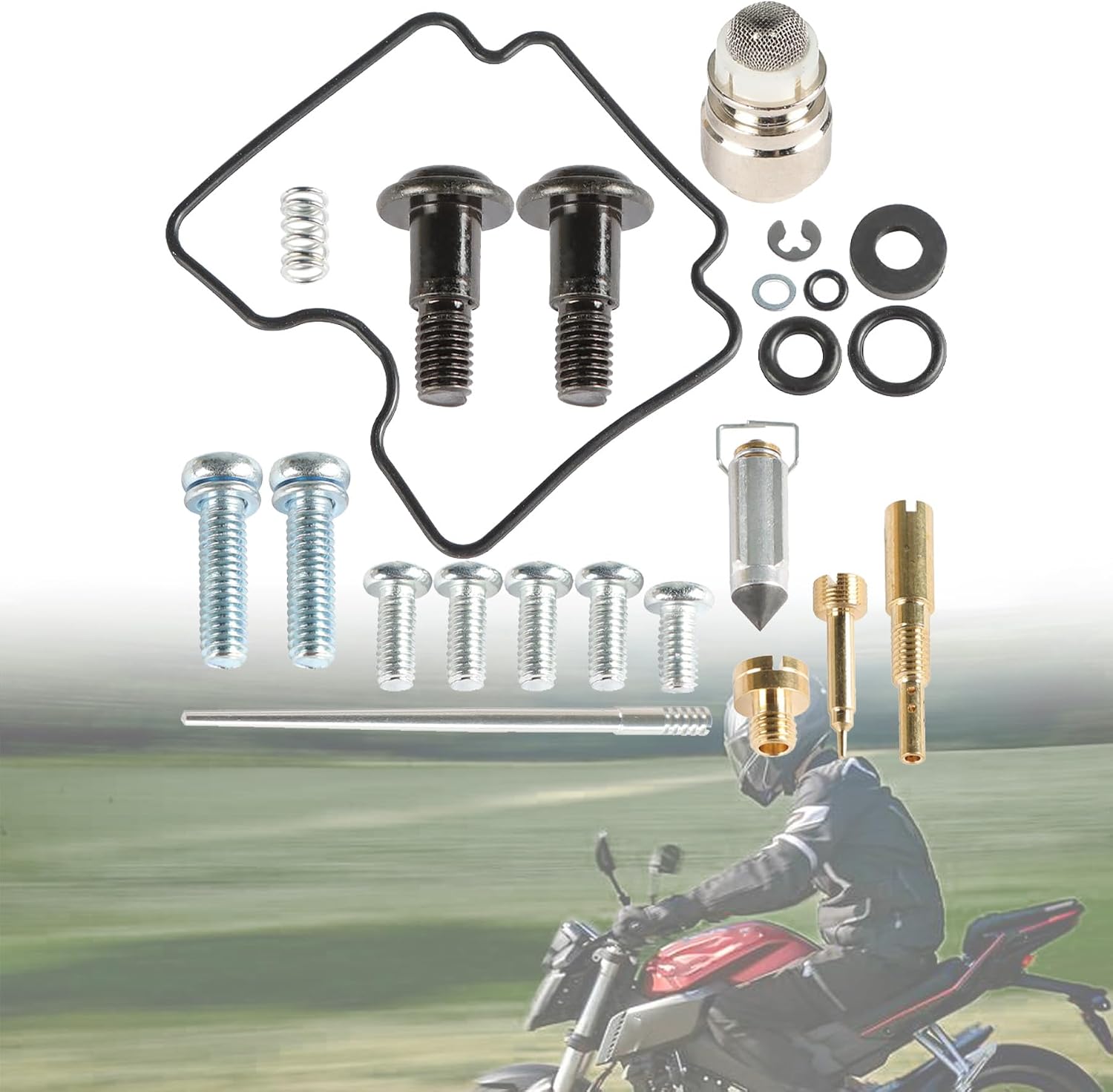 Carburetor Repair Kit Replacement for Yamaha XV1600 Road 1999 2000 2001 2002 2003