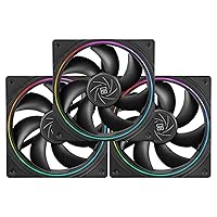 Vista 7 de Thermalright TL-S12W X3 Ventilador de CPU de 120 mm, Ventilador de Caja de Enfriamiento con Efecto de Iluminación ARGB, Ventilador de Computadora