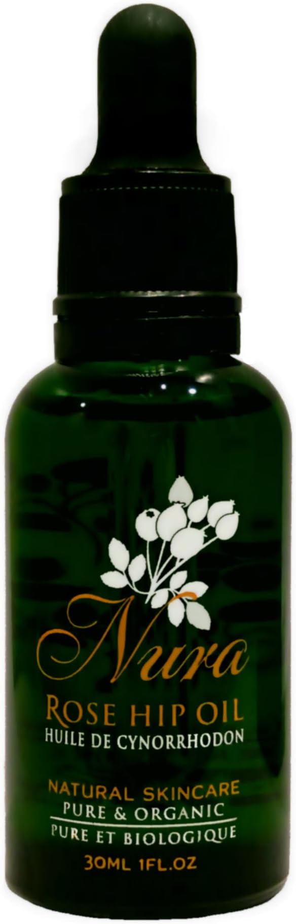 Nura Natural 100% Organic Cold Pressed Rosehip Seed Oil - Natural Skin Care