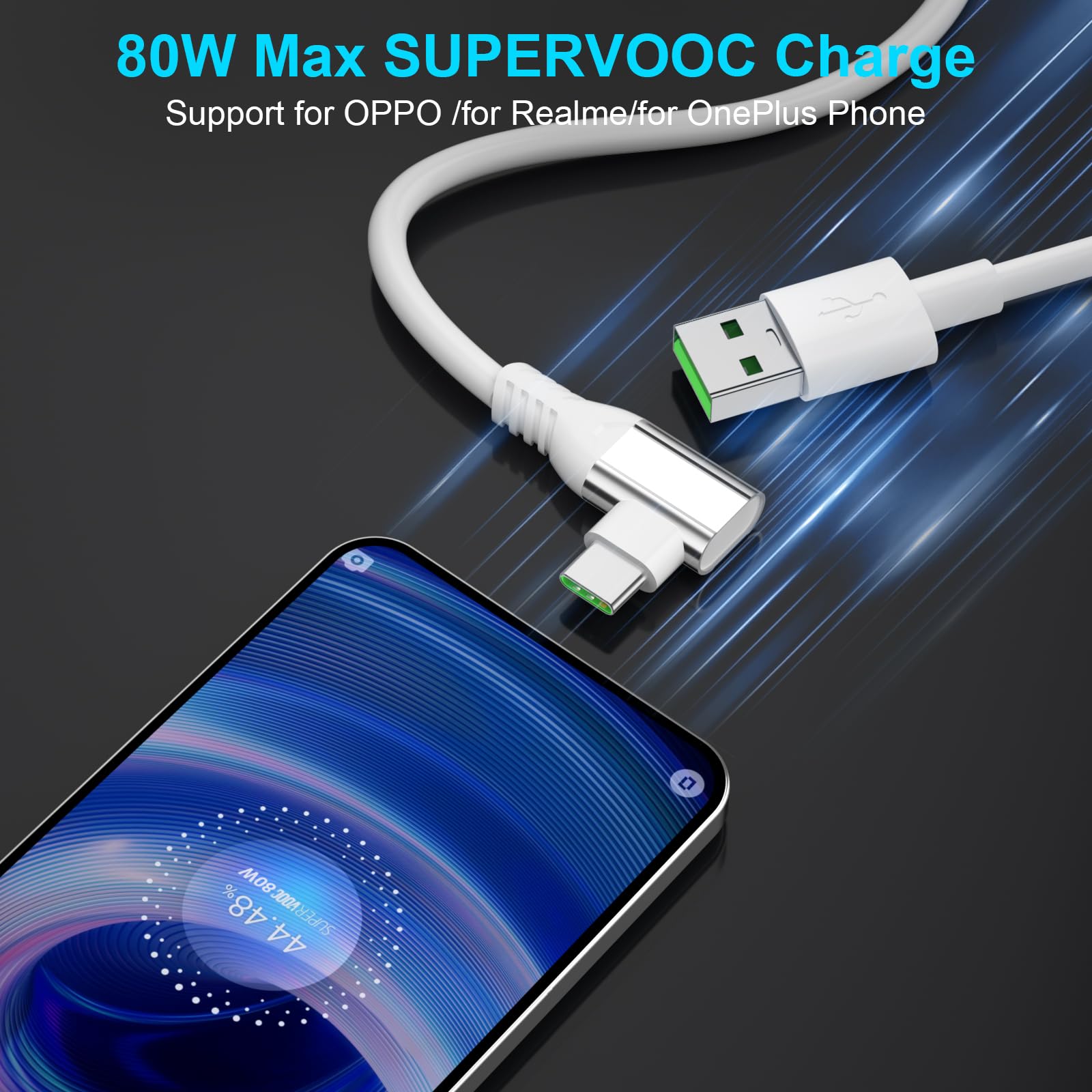 PER OPPO A38 Cavo Di Ricarica Dati USB-C Bianco Ricarica Rapida EUR 5 - Foto 10