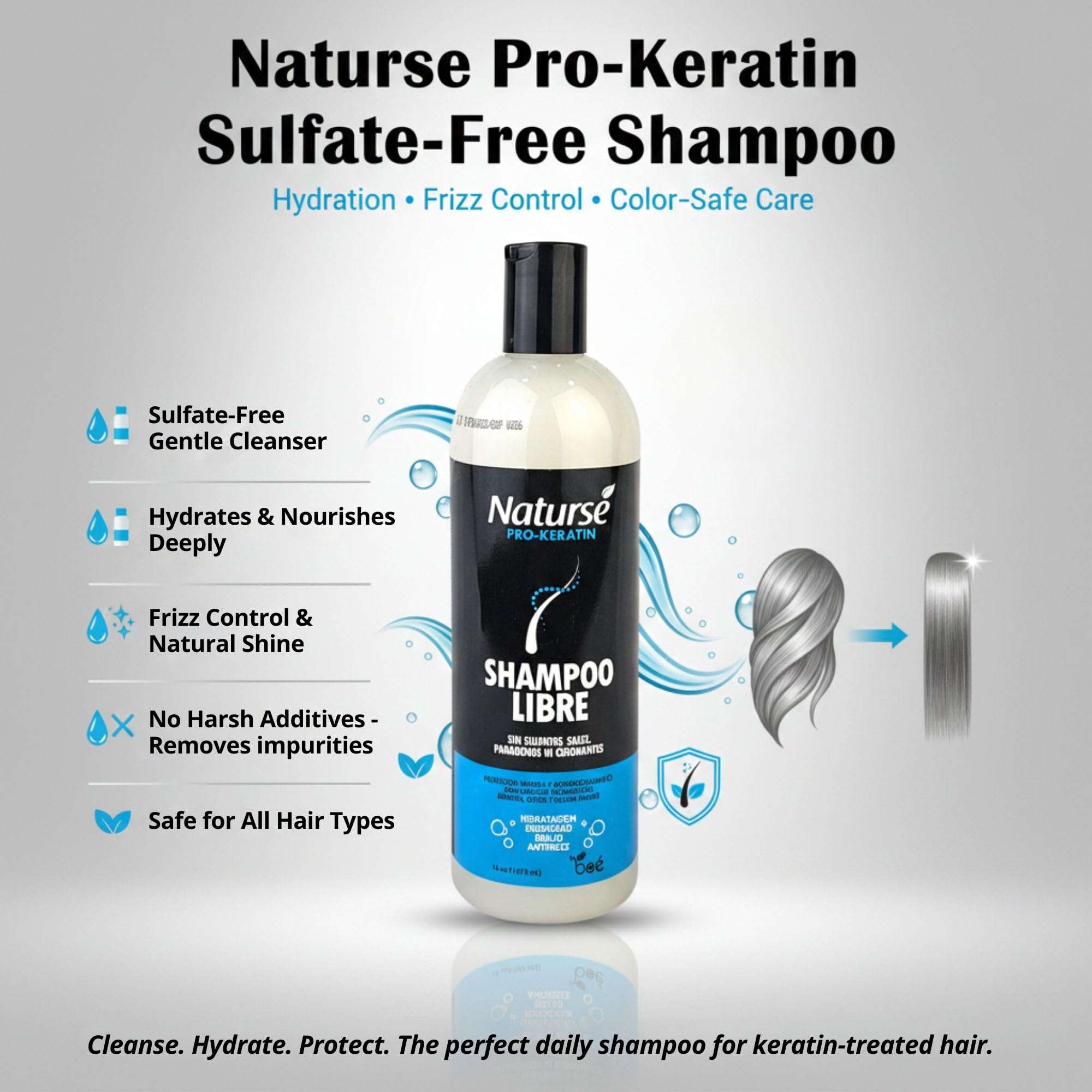 Amazon.com : BOÉ COSMETICS Naturse Shampoo Pro-Keratin Sulfate
