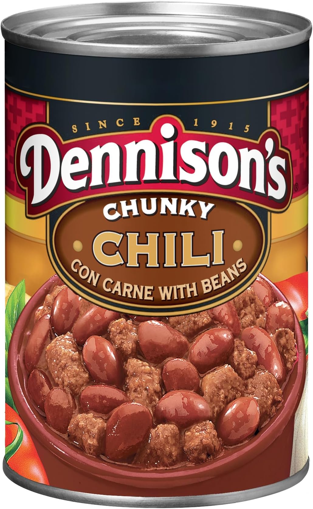 Chunky Chili Con Carne with Beans, Canned Chili, 15 oz