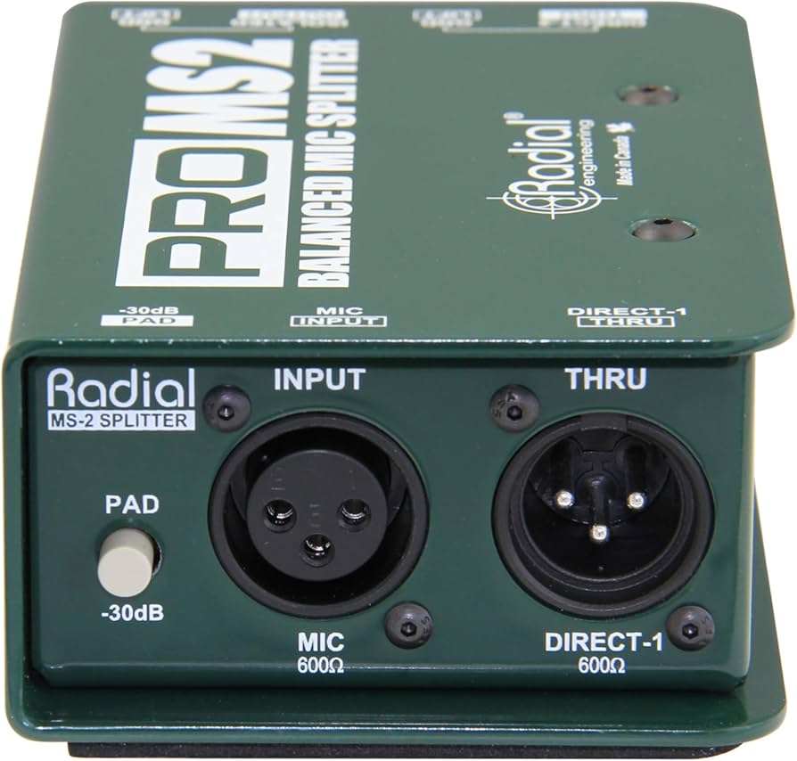 配信機器・PA機器・レコーディング機器 Radial PRO MS2 Amazon.com: Radial Engineering ProMS2 Passive Microphone Splitter