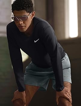Amazon.com: Nike Men's Miler Dri-Fit UV Long-Sleeve Running Top