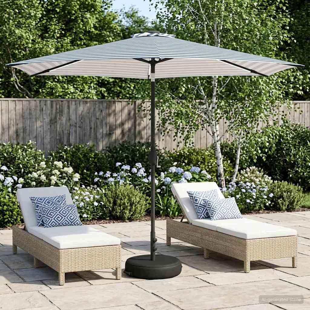 SYDE Osłona przeciwsłoneczna z diodami LED i podstawą 300 x 300 cm