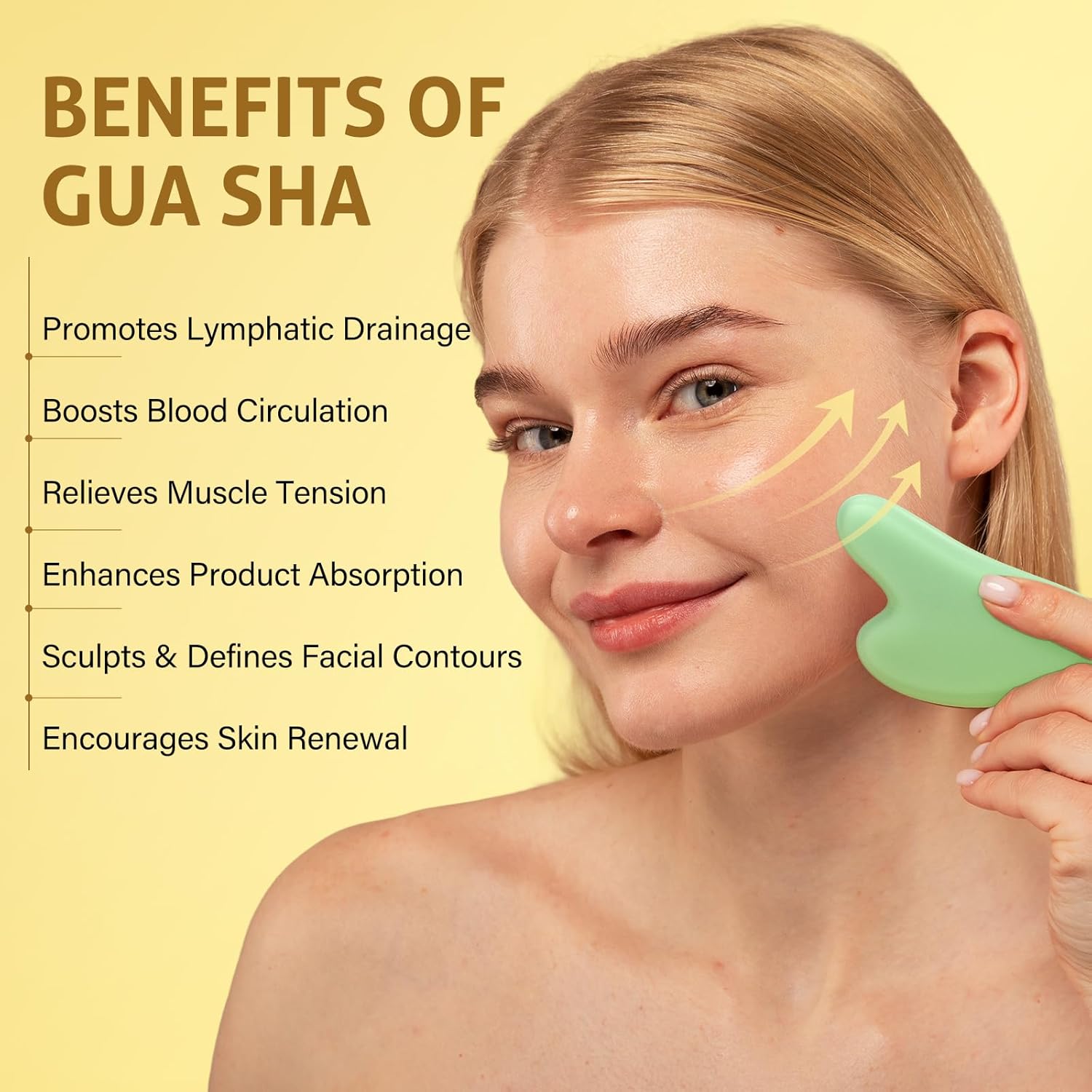 RIHAKO Valentine S Day Gift for Women Turmeric Rosehip Face Oil for Gua Sha – Facial Lymphatic Drainage Oil for Gua Sha Tools, Hydrating Anti-Aging Oil Reduces Fine Lines & Wrinkles, Boosts Radiance - Image 6