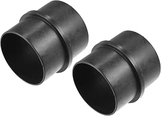Car Air Ducting Connector Straight Air Heater Duct Joiner Connector Pipe 2.95'' 75mm OD Black (Set of 2)