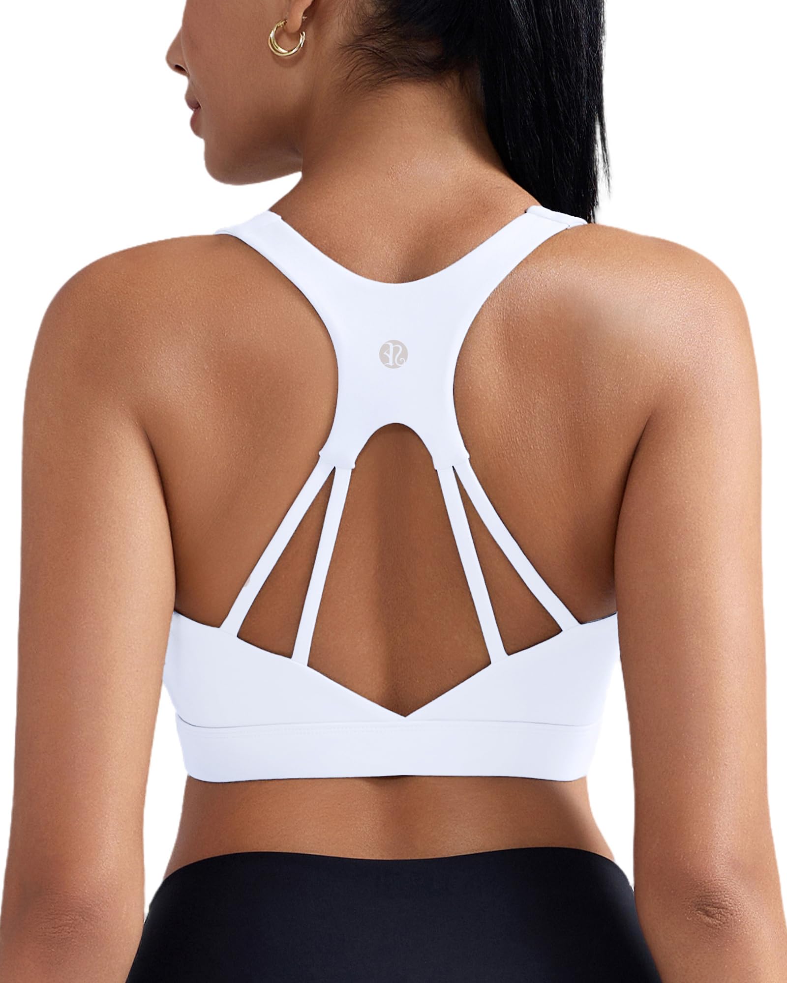 RUNNING GIRL High Impact Sports Bras for Women, High Support Running Adjustable Workout Sports Bras with Sewn in Pads