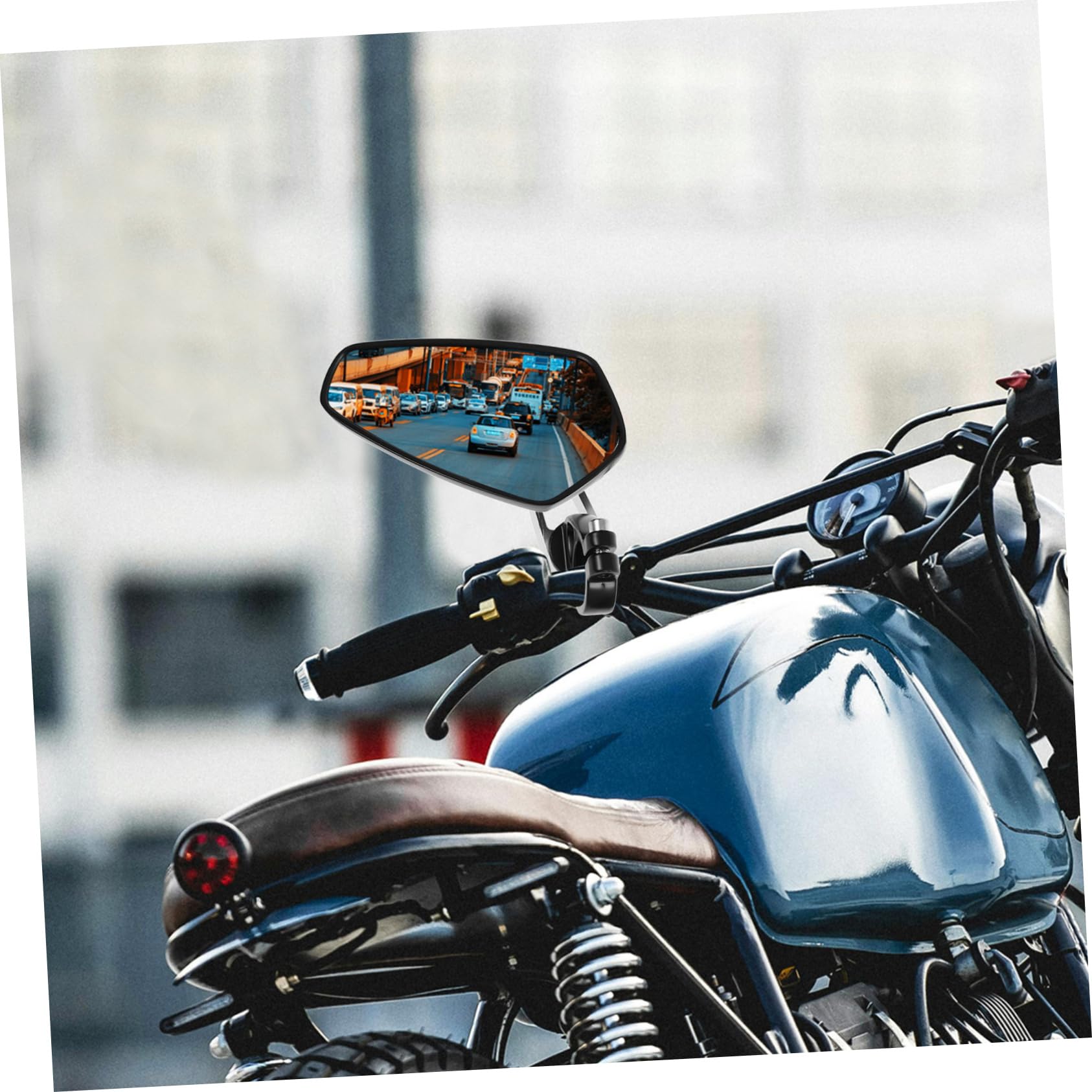 Rétroviseur Moto pour Guidon Quad et Bateau Rétroviseur Classique avec Surface Réfléchissante Haute Définition