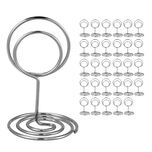 UMETDO 30PCS Table Number Holders