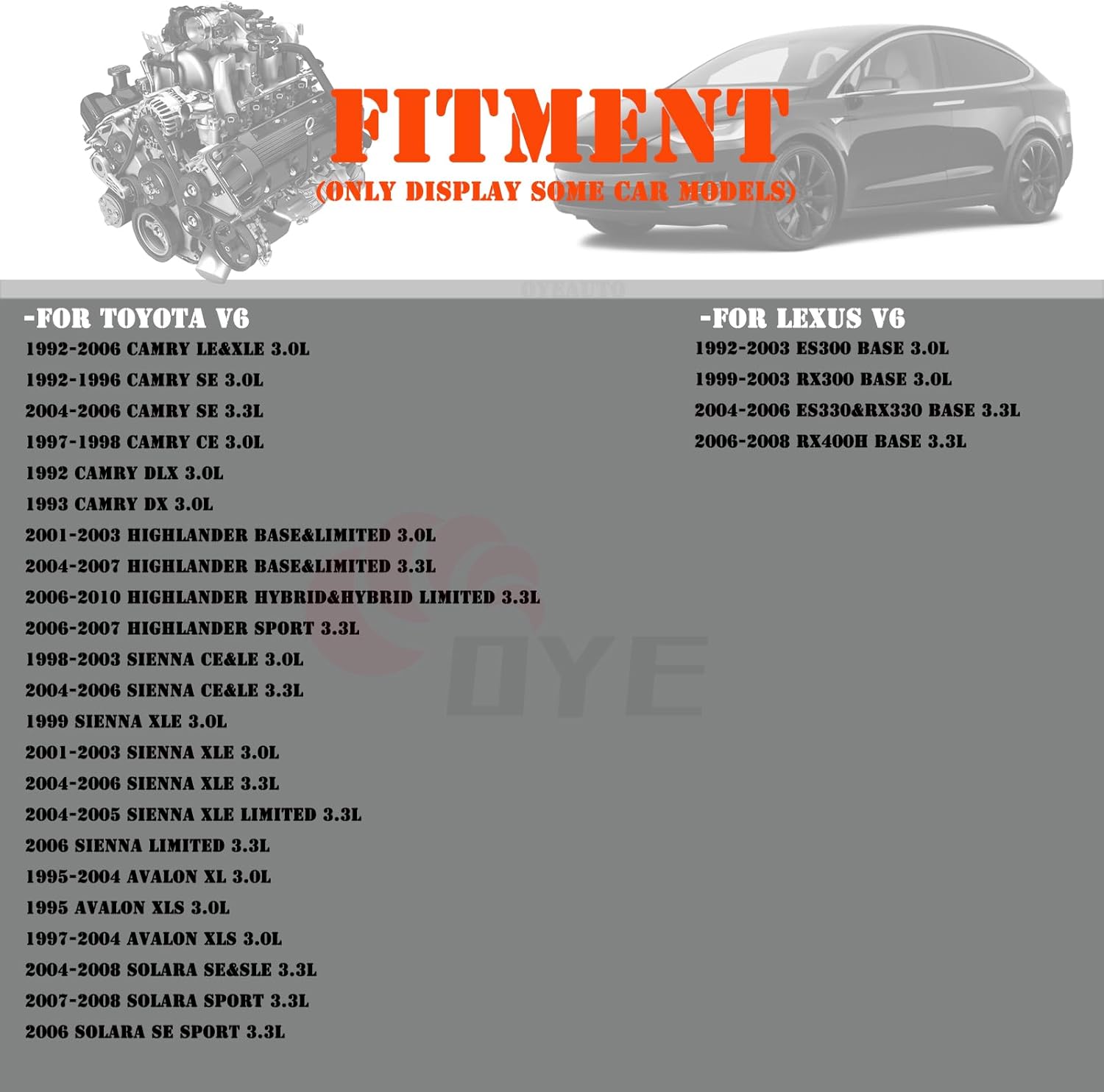 UF506 Ignition Coil Pack 9091902246 and Iridium Spark Plugs 4504 Set of 6PCS Compatible with Toyota Camry 1992-2006,Highlander 2001-2010,Sienna 1998-2006,Avalon 1995-2004&Lexus 1992-2008 3.0L 3.3L V6