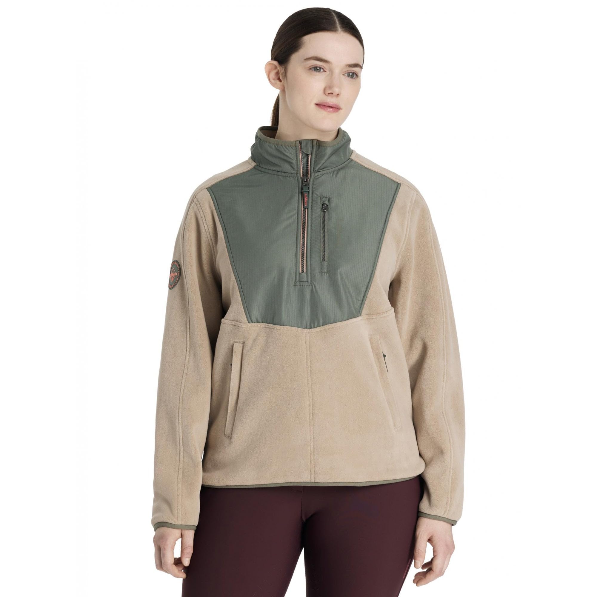 Lemieux Women's Green Clara Hybrid Fleece - Rosemary - Uk12