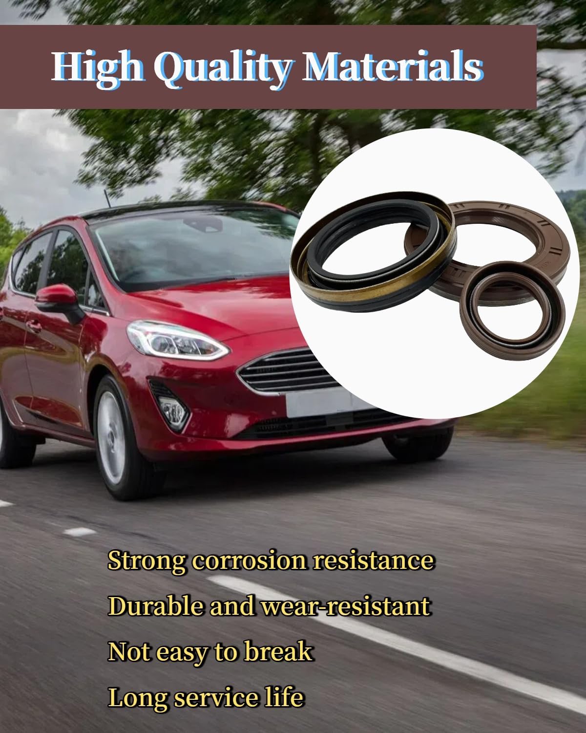 Transmission Seal Input & Output Shaft Seal Fit for Ford Fiesta Fusion 2011-2018, for 6DCT250 DPS6